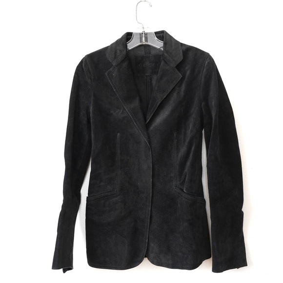 Gucci Jackets & Blazers - GUCCI Vintage black Suede snap Blazer Jacket women’s Size 38 XS